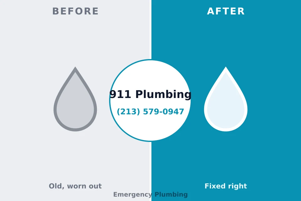 Before and after: plumbing company Carthage, MS